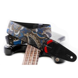 RightOn! HOKKAIDO Black Guitar Strap